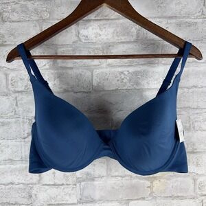 New Live 2 Lounge T Shirt Bra 40DD Teal Blue Smooth‎ Cup Lightly Lined Underwire